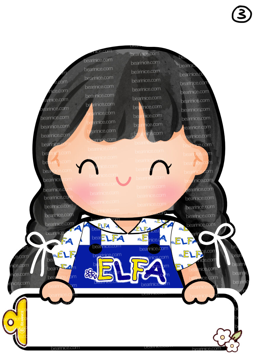 ELFA Pre-Sch girl sticker