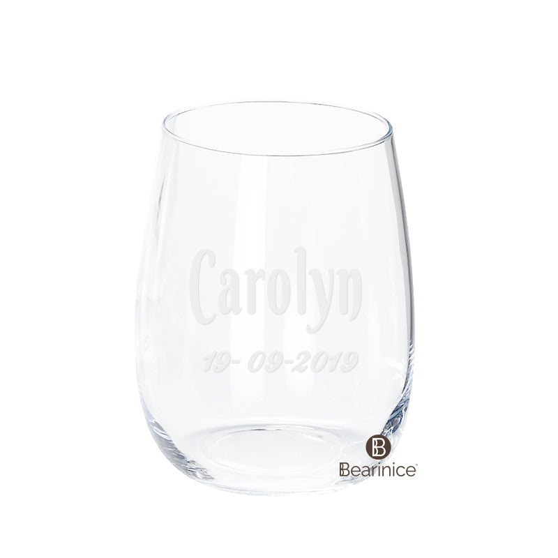 Personalised Glass - 37cl - 5 get 1 FREE (6pcs)